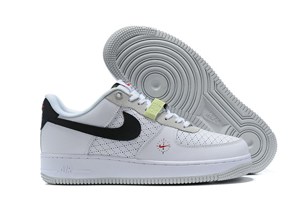 Women's Air Force 1 Low Top White/Black Shoes 083 Women's Air Force 1 Low Top White/Black Shoes 083